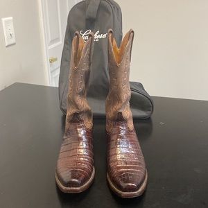 Lucchese crocodile Belly Boots